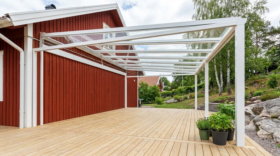 Altantak och skärmtak